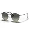 Ray Ban Rb3447n 9229b1 Sunglasses In Black,grey Gradient Dark Grey