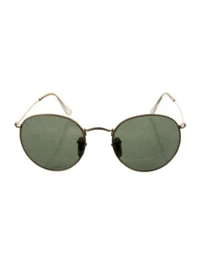Pre-owned Ray Ban Round Mirrored Sunglasses