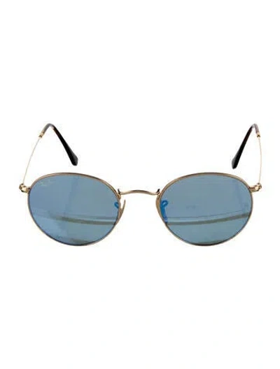 Pre-owned Ray Ban Round Mirrored Sunglasses