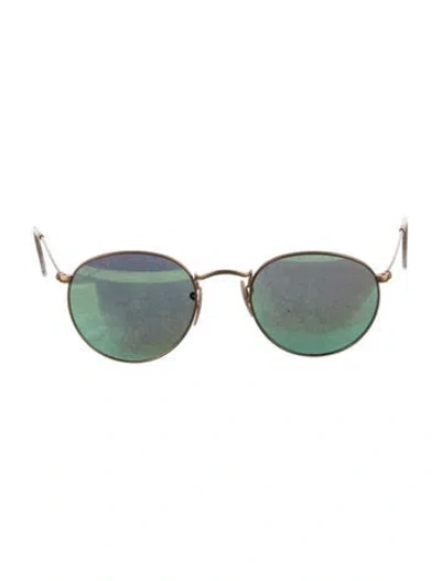 Pre-owned Ray Ban Round Mirrored Sunglasses
