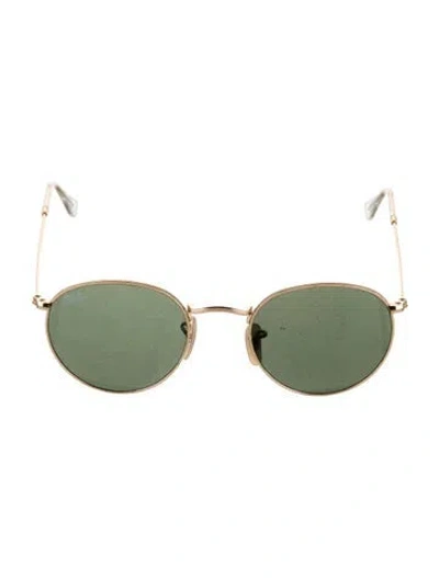 Pre-owned Ray Ban Round Mirrored Sunglasses