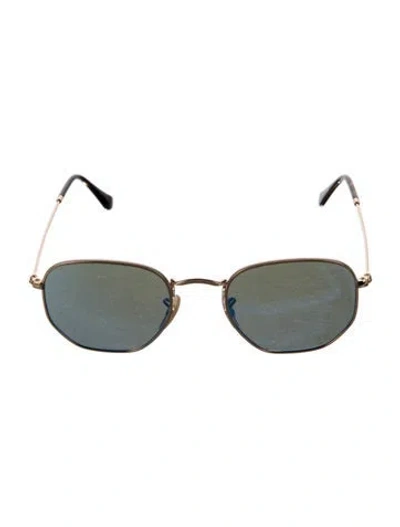 Pre-owned Ray Ban Round Mirrored Sunglasses In Multi