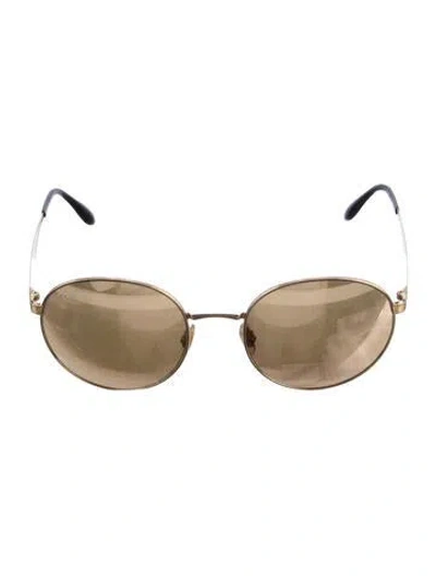 Pre-owned Ray Ban Round Mirrored Sunglasses In Multi