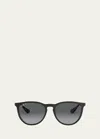 Ray Ban Ray-ban Erika 54mm Gradient Round Sunglasses In Brown