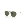 Ray Ban Sunglasses Unisex Round Reverse - Gunmetal Frame Green Lenses Polarized 53-21 In Gunmetal