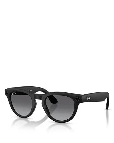 Ray Ban Ray-ban Round Sunglasses, 50mm In Black