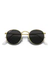 Ray Ban Round Sunglasses In Gold