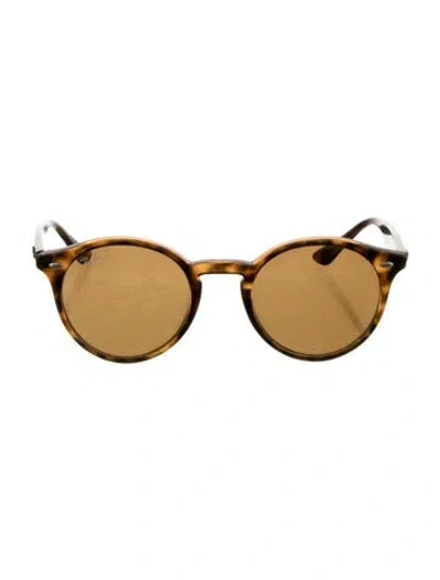 Pre-owned Ray Ban Round Sunglasses Round Sunglasses In Brown