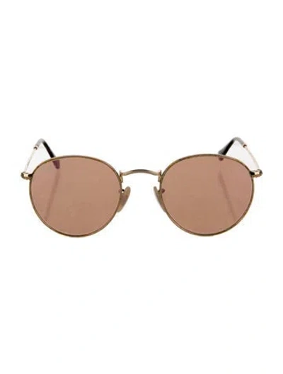 Pre-owned Ray Ban Round Tinted Sunglasses