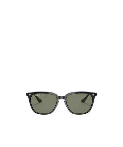 Ray Ban Round Tinted Sunglasses In Green