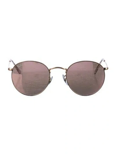 Pre-owned Ray Ban Round Tinted Sunglasses In Multi