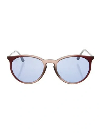 Pre-owned Ray Ban Round Tinted Sunglasses In Pink