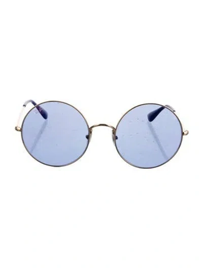 Pre-owned Ray Ban Round Tinted Sunglasses In Purple