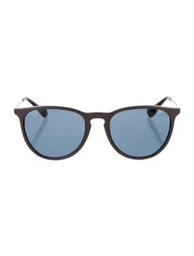 Pre-owned Ray Ban Round Tinted Sunglasses In Purple