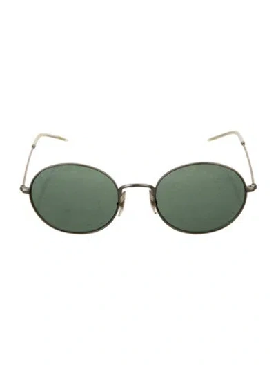 Pre-owned Ray Ban Round Tinted Sunglasses In Silver