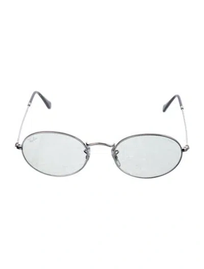 Pre-owned Ray Ban Round Tinted Sunglasses In Silver