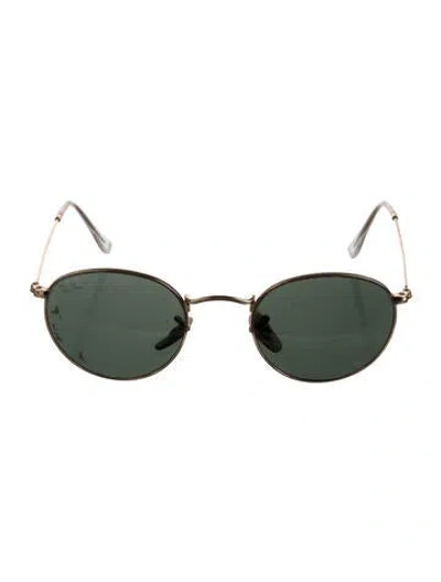 Pre-owned Ray Ban Round Tinted Sunglasses In Transparent