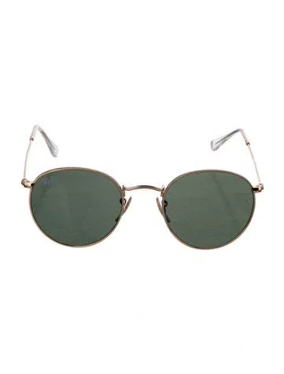 Pre-owned Ray Ban Round Tinted Sunglasses In Transparent