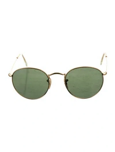 Pre-owned Ray Ban Round Tinted Sunglasses In Transparent