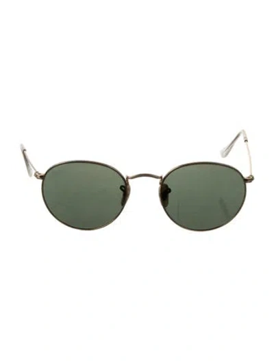 Pre-owned Ray Ban Round Tinted Sunglasses In Transparent