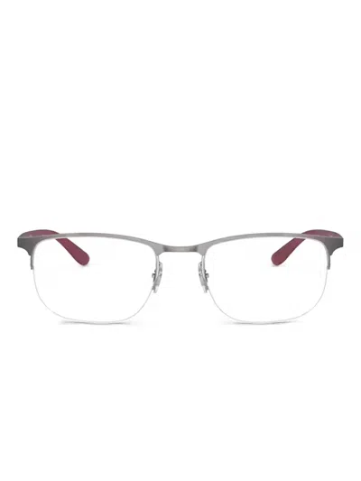 Ray Ban Round-frame Glasses In 灰色