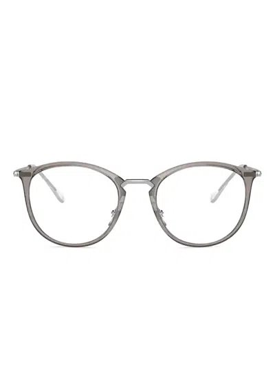 Ray Ban Round-frame Glasses In Grey