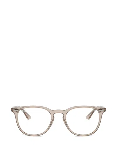 Ray Ban Round-frame Glasses In Yellow