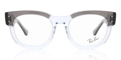 Ray Ban Rx0298v Mega Hawkeye 8111 Men's Glasses Clear Size 50 - Blue Light Block Available In White
