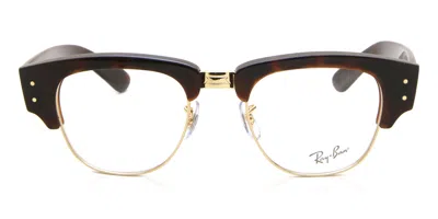 Ray Ban Rx0316v Mega Clubmaster Men's Glasses, Tortoiseshell, Size 50 In Black