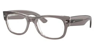 Ray Ban Rx0832vf Mega Wayfarer Ii Asian Fit 8111 Men's Glasses Clear Size 52 - Blue Light Block Available In Gray