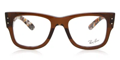 Ray Ban Rx0840v Mega Wayfarer 8295 Men's Glasses Brown Size 51 - Blue Light Block Available
