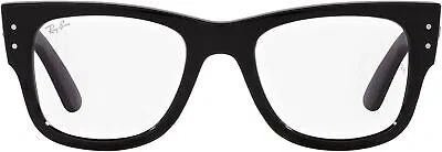 Pre-owned Ray Ban Ray-ban Rx0840v Wayfarer Square Eyewear Frames, Black, 51mm In Demo