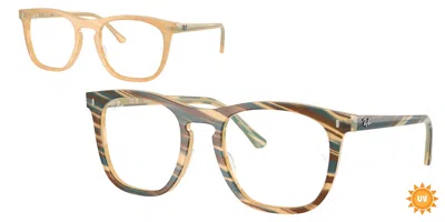 Ray Ban Rx2210vf Vestibilità Orientale 8383 Occhiali Da Vista Marroni Per Uomo (solo Montatura) In Brown