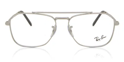 Ray Ban Rx3636v Men's Glasses, Silver, Size 55 In Metallic