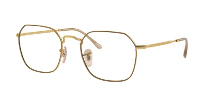 Ray Ban Rx3694v Jim Men's Glasses, Brown, Size 51 In Gold