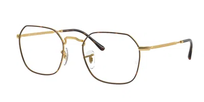 Ray Ban Rx3694v Jim Men's Glasses, Gold, Size 51