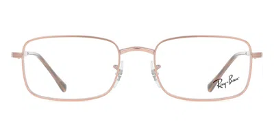 Ray Ban Rx3746v Men's Glasses, Brown, Size 54 In Gold