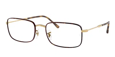 Ray Ban Rx3746v Men's Glasses, Tortoiseshell, Size 56 In Brown