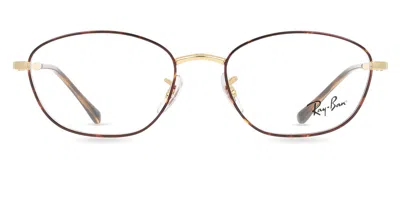 Ray Ban Rx3749v Women's Glasses, Tortoiseshell, Size 53 In Gold