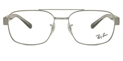 Ray Ban Rx3751v Men's Glasses, Gunmetal, Size 56 In Gray