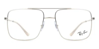 Ray Ban Rx3758v Ari Men's Glasses, Silver, Size 54 In Pattern
