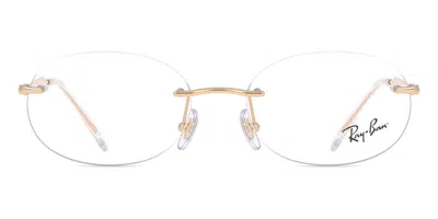 Ray Ban Rx3767v 2500 Occhiali Da Vista Oro Per Uomo (solo Montatura) In Gold