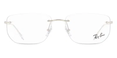Ray Ban Rx3768v 2501 Occhiali Da Vista Argentati Per Uomo (solo Montatura) In Silver