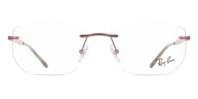 Ray Ban Rx3768v 3202 Occhiali Da Vista Borgogna Per Uomo (solo Montatura) In Burgundy