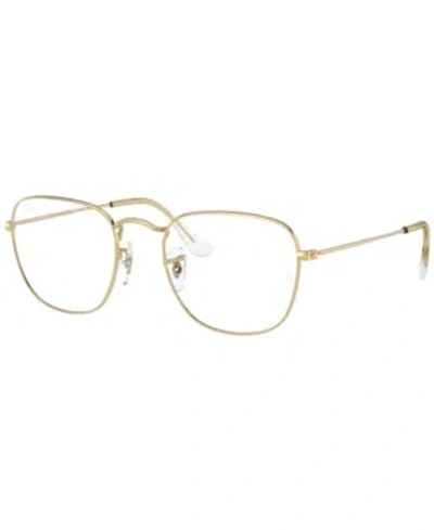 Ray Ban Ray-ban Rx3857v Unisex Square Eyeglasses In Gold-tone