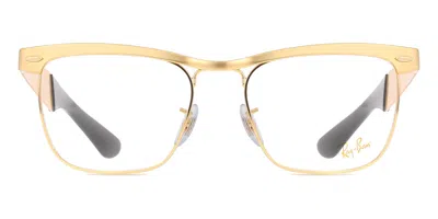 Ray Ban Rx3875v Wayfarer Deluxe Men's Glasses, Gold, Size 53