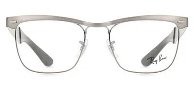 Ray Ban Rx3875v Wayfarer Deluxe Men's Glasses, Gunmetal, Size 53 In Gray