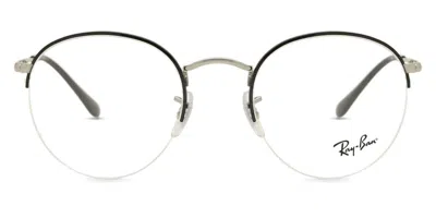 Ray Ban Rx3947v Round Gaze Men's Glasses, Black, Size 51 In Multi