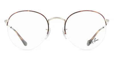 Ray Ban Rx3947v Round Gaze Men's Glasses, Tortoiseshell, Size 51 In Multi