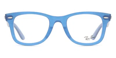 Ray Ban Rx4340v Wayfarer Ease Men's Glasses, Blue, Size 50